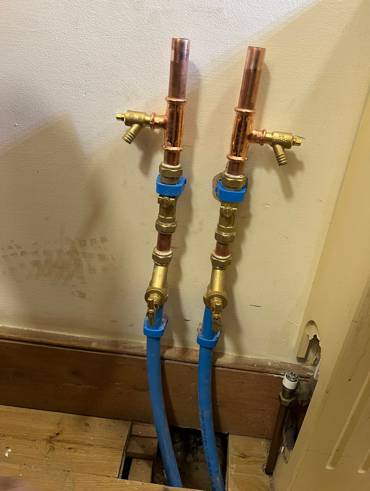 Radiator and pipework